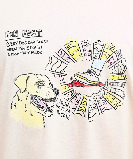 FUN FACT TEE (NATURAL)