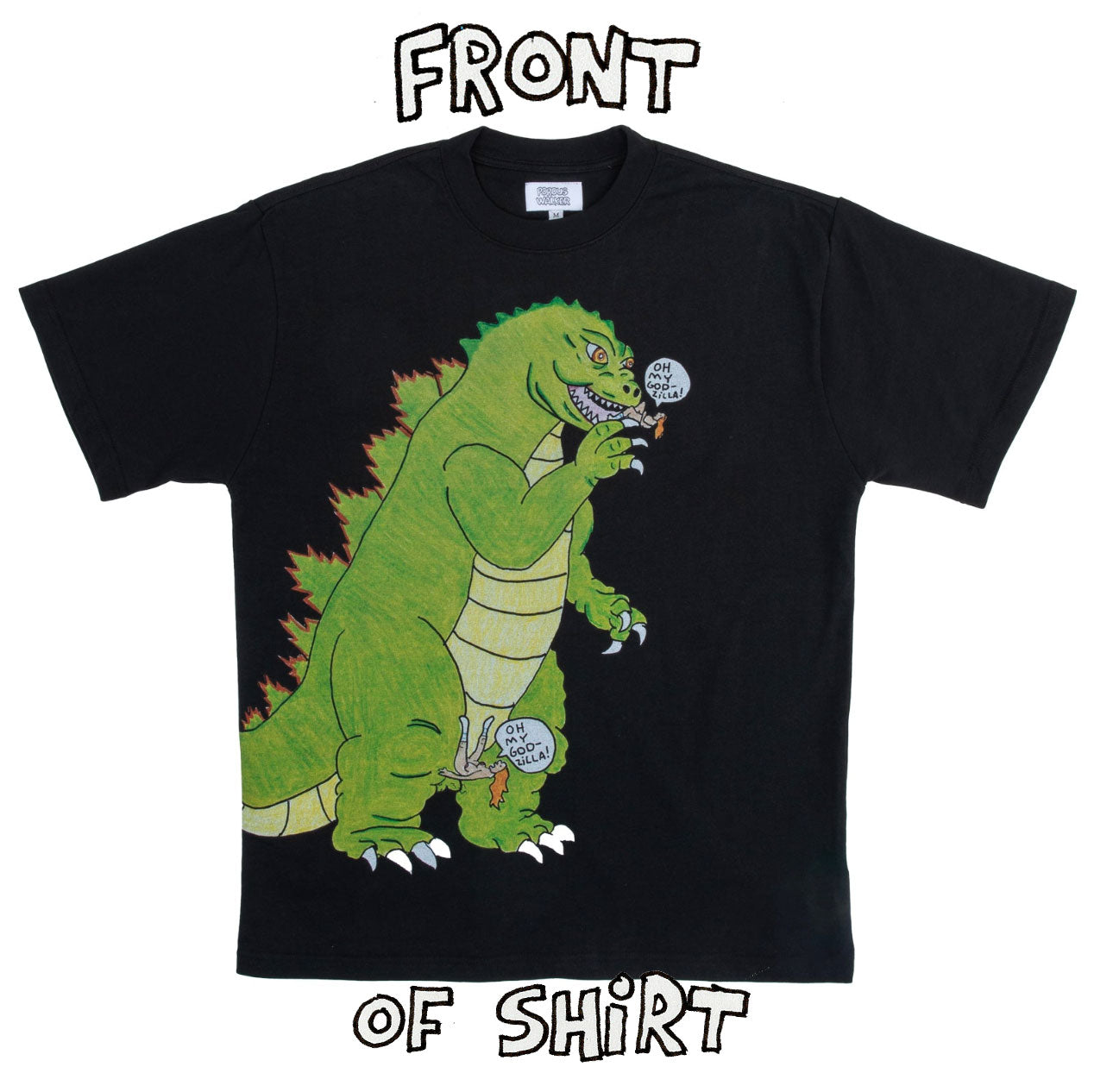 OH MY GOD-ZILLA SHIRT (BLACK)