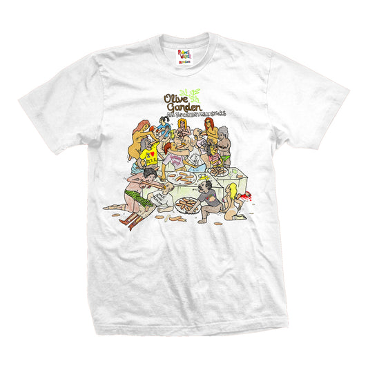 ALL YOU CAN EAT BREADSTICKS TEE (WHITE)