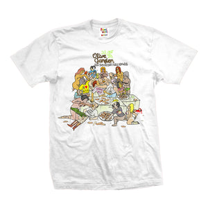 ALL YOU CAN EAT BREADSTICKS TEE (WHITE)