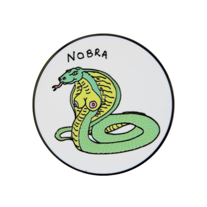 NOBRA ENAMEL PIN (GLOW IN THE DARK)