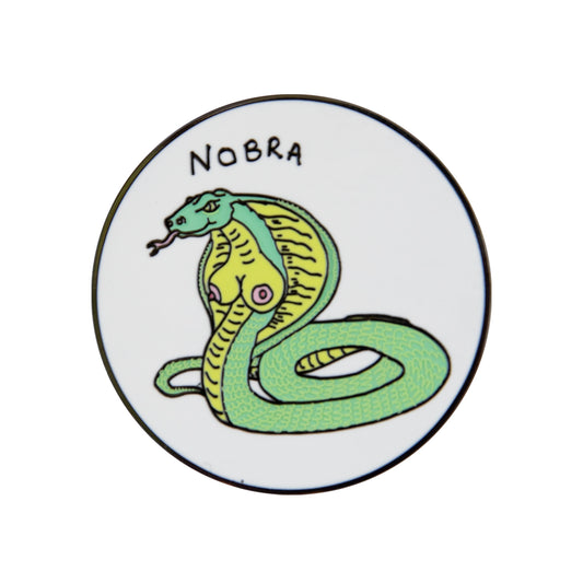NOBRA ENAMEL PIN (GLOW IN THE DARK)