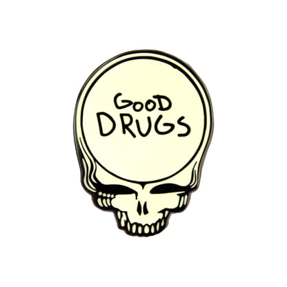 GOOD DRUGS (GLOW IN THE DARK) PIN