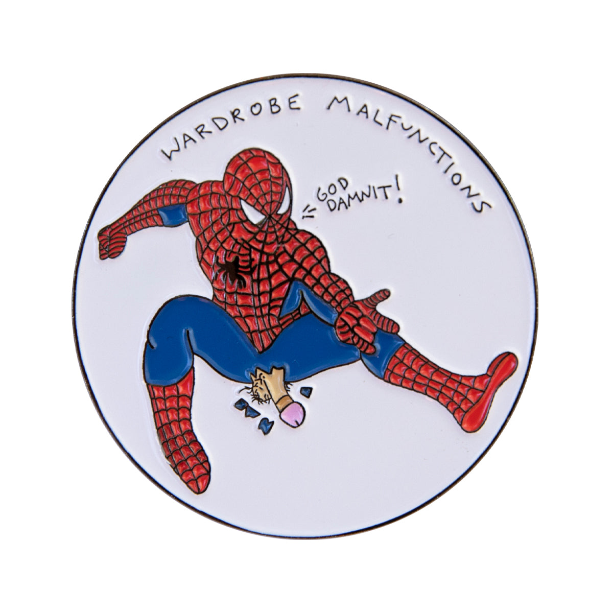 WARDROBE MALFUNCTION PIN (SPIDEY)