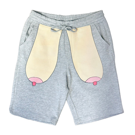 Droopy Boobies Sweatshorts (Grey)