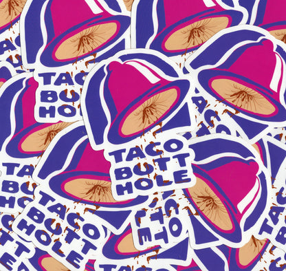 TACO BUTTHOLE TSHIRT (NEON ORANGE)