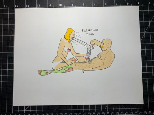 FLESHLIGHT BONG ORIGINAL DRAWING