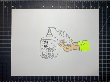 MASK SHIT ORIGINAL DRAWINGS (7 ORIGINAL DRAWINGS)
