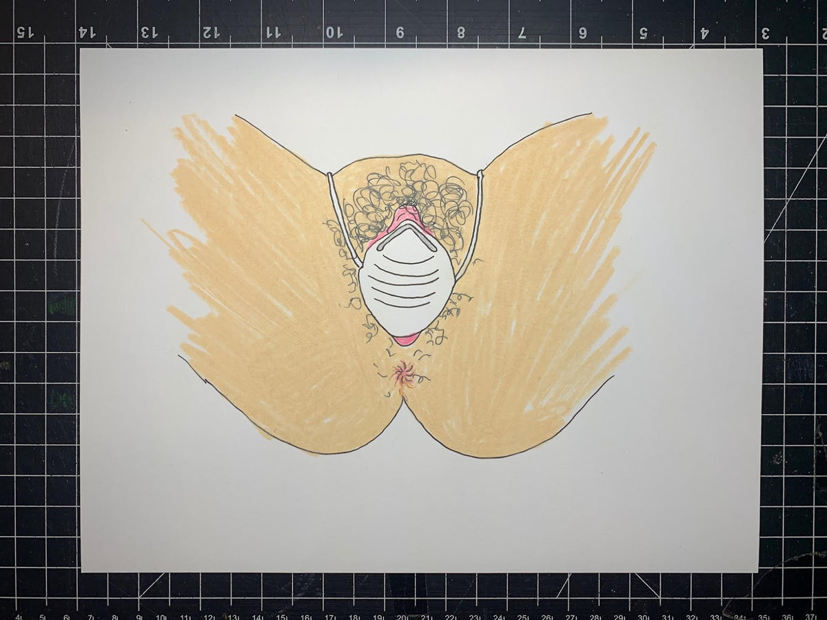 MASK SHIT ORIGINAL DRAWINGS (7 ORIGINAL DRAWINGS)