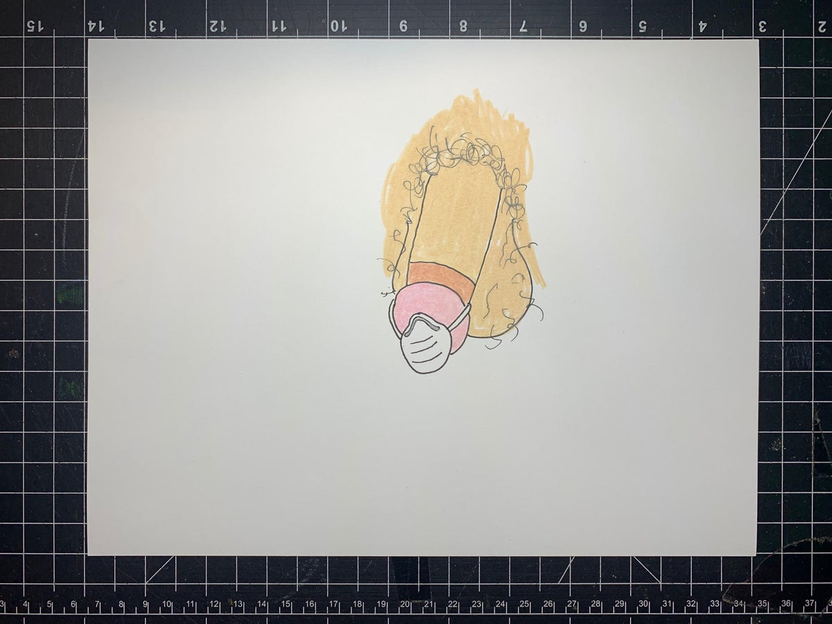 MASK SHIT ORIGINAL DRAWINGS (7 ORIGINAL DRAWINGS)