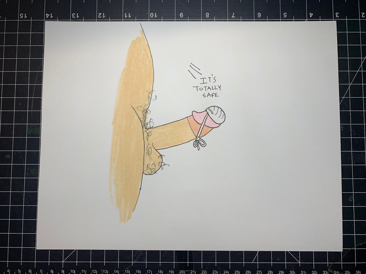 MASK SHIT ORIGINAL DRAWINGS (7 ORIGINAL DRAWINGS)