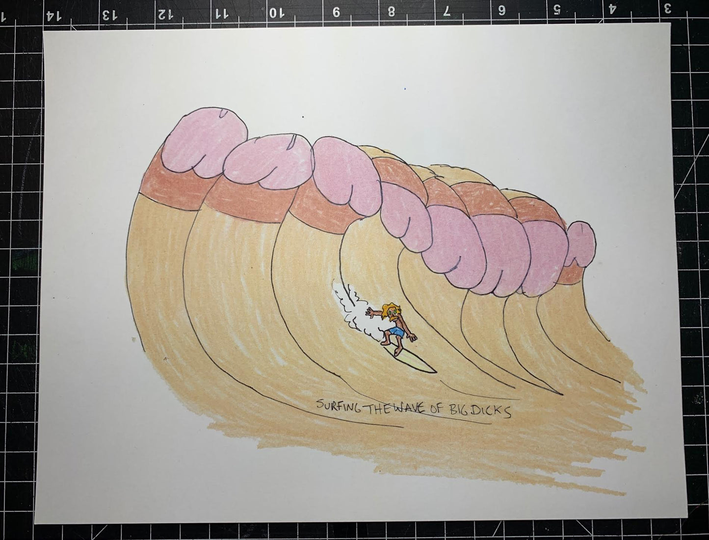 FLESHLIGHT BONG ORIGINAL DRAWING