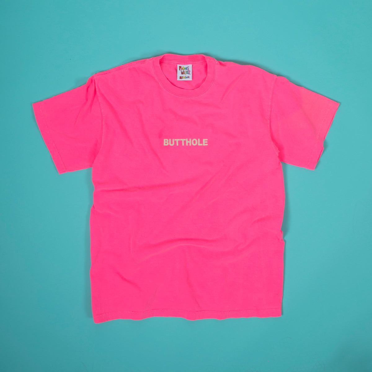 GLOW IN THE DARK BUTTHOLE Tee (NEON PINK)