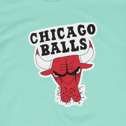 CHICAGO BALLS T SHIRT (BLACK, RED OR MINTY GREEN)