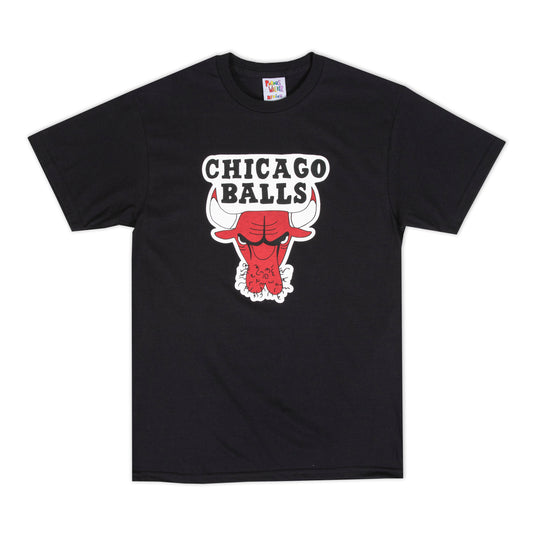 CHICAGO BALLS T SHIRT (BLACK, RED OR MINTY GREEN)