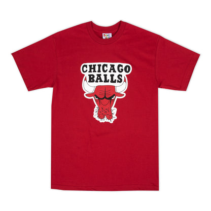 CHICAGO BALLS T SHIRT (BLACK, RED OR MINTY GREEN)