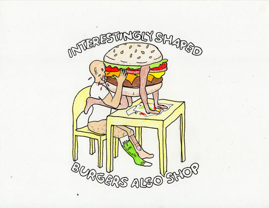 INTERESTINGLY SHAPED SANDWICH SHOP AND BURGER SHOP (2 DRAWINGS)