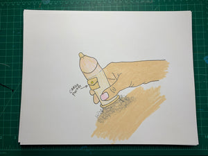 CARGO POCKET CONDOM Original Drawing