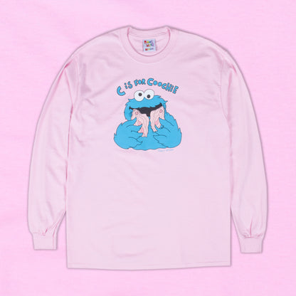 Coochie Monster LONGSLEEVE Tee (PINK)