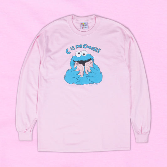 Coochie Monster LONGSLEEVE Tee (PINK)
