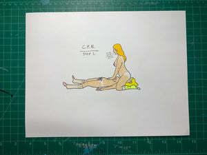 CPR STEP 1 Original Drawing