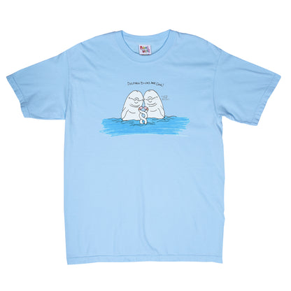 Dolphin Tee (Light Blue)