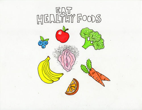 EAT HEALTHY (FOODS) ORIGINAL DRAWING