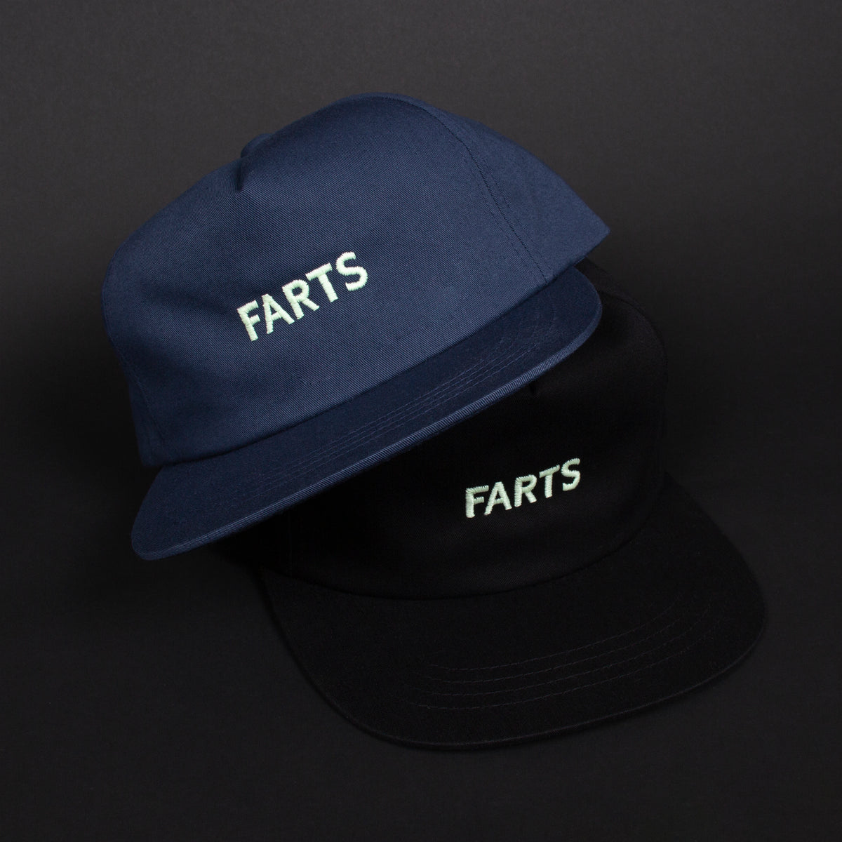 GLOW IN THE DARK FARTS Snapback Hat (Black)
