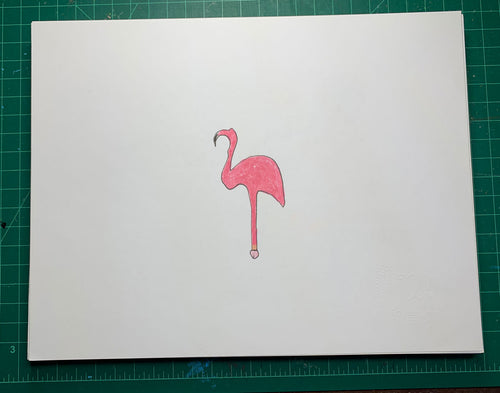 PP FLAMINGO Original Drawing