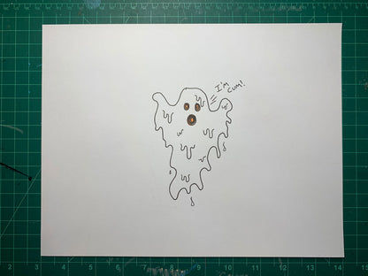 GHOST CUM Original Drawing