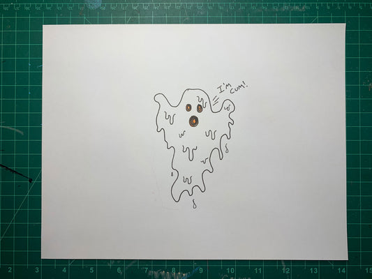 GHOST CUM Original Drawing