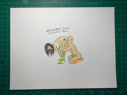 HALLOWEEN COSTUME 2019 Original Drawing
