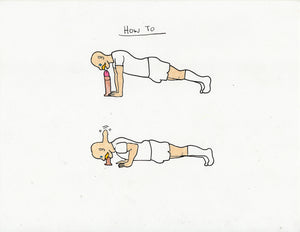 HOW TO DO A PUSHUP ORIGINAL DRAWING