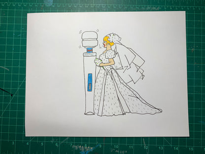 I DO HITACHI WAND Original Drawing