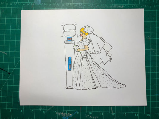 I DO HITACHI WAND Original Drawing