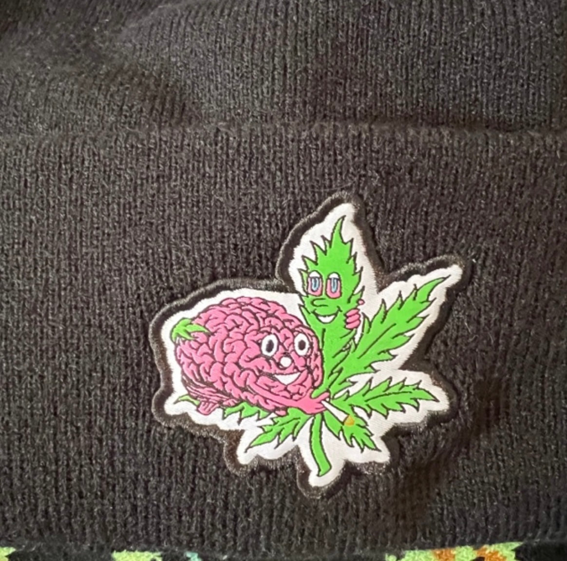 YOUR BRAIN ON WEED BEANIE (BLACK)