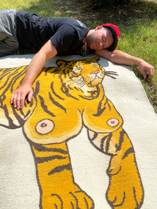 TIGER TITS 11"X14" PRINT(ENTRY TICKET TO WIN HAND KNIT RUG)