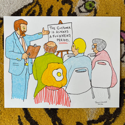 FUCKHEAD LIMITED EDITION PRINT SIGNED (11"x14")
