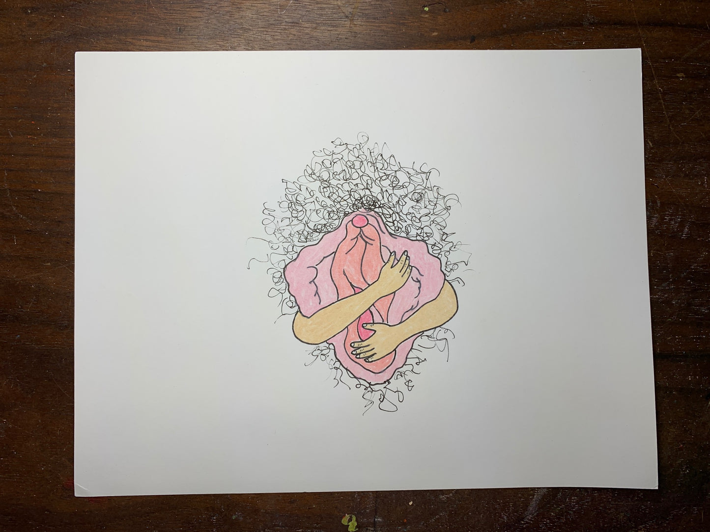 Vagina Hug Original Drawing