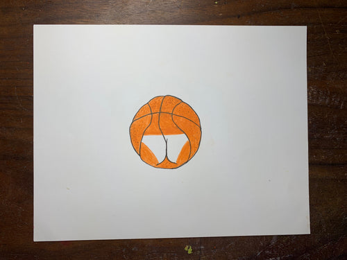 Bassketball Original Drawings (2 drawing set)