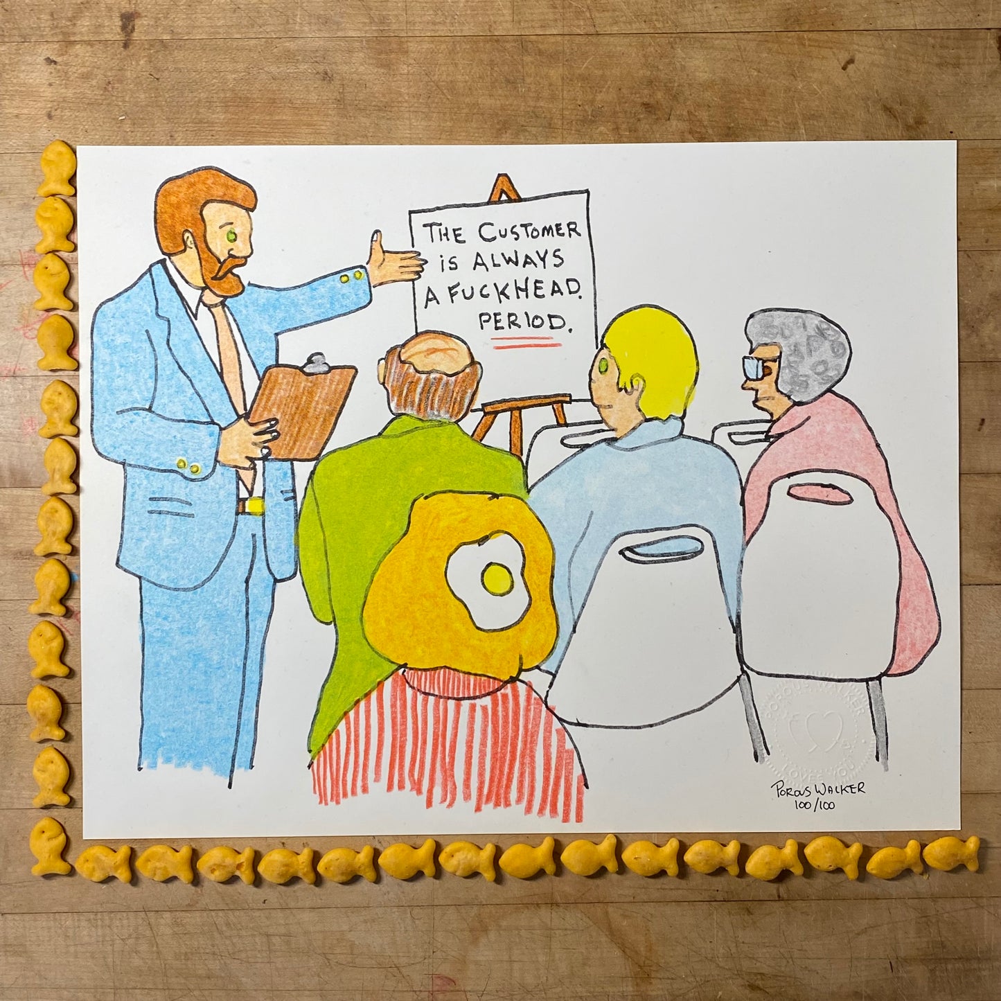 FUCKHEAD LIMITED EDITION PRINT SIGNED (11"x14")