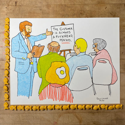 FUCKHEAD LIMITED EDITION PRINT SIGNED (11"x14")