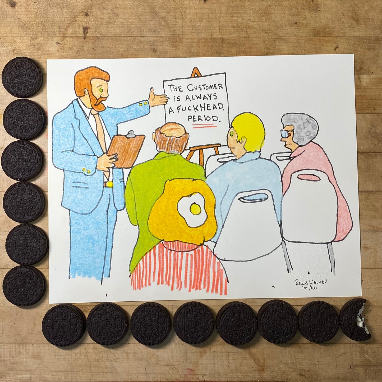 FUCKHEAD LIMITED EDITION PRINT SIGNED (11"x14")