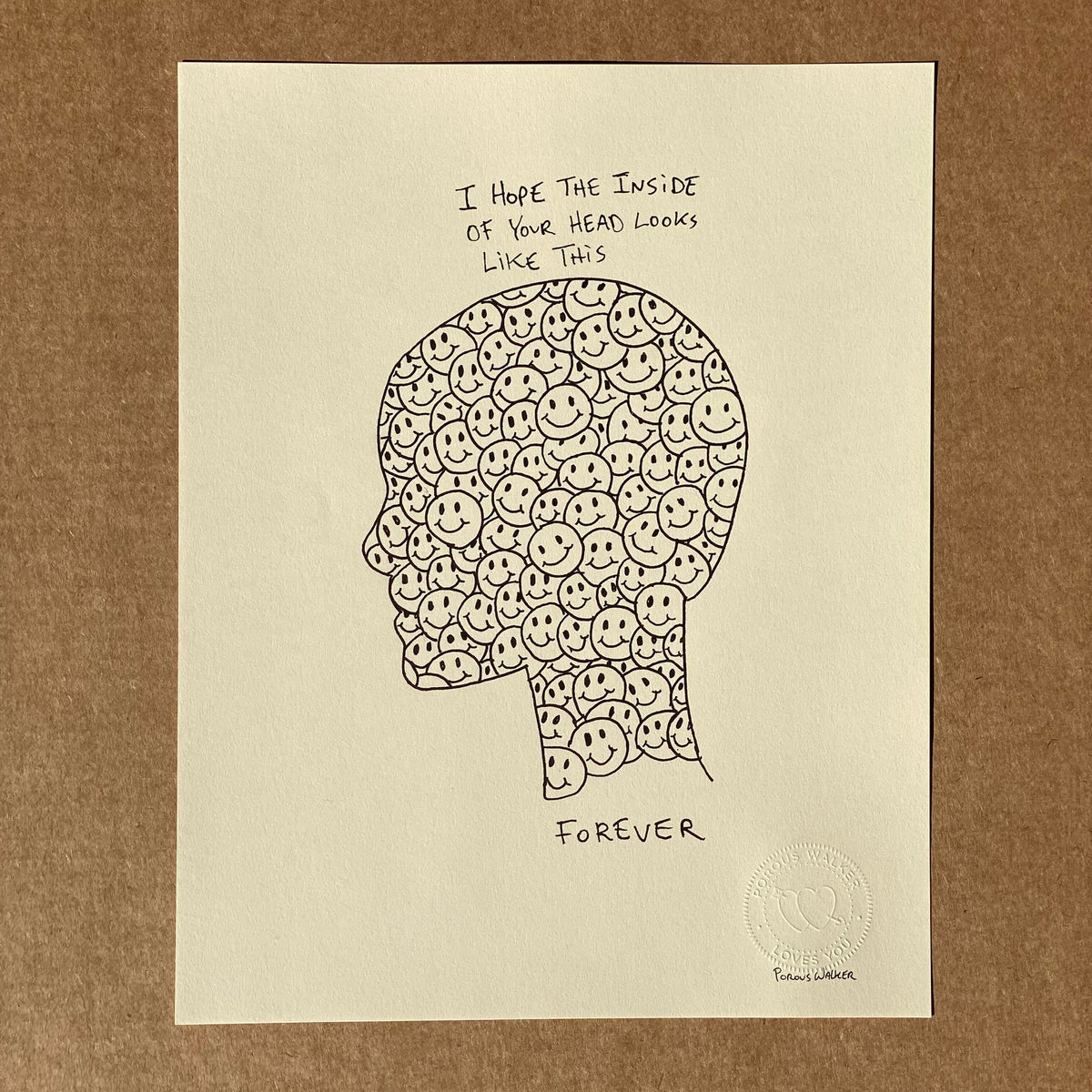 HEAD FOREVER LIMITED EDITION PRINT SIGNED (11"x14")