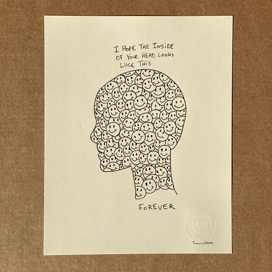 HEAD FOREVER LIMITED EDITION PRINT SIGNED (11"x14")
