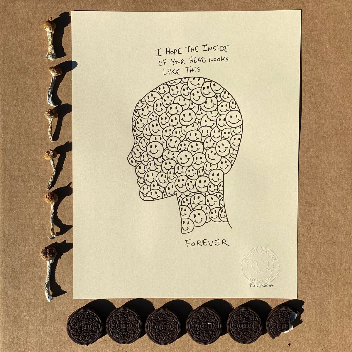 HEAD FOREVER LIMITED EDITION PRINT SIGNED (11"x14")