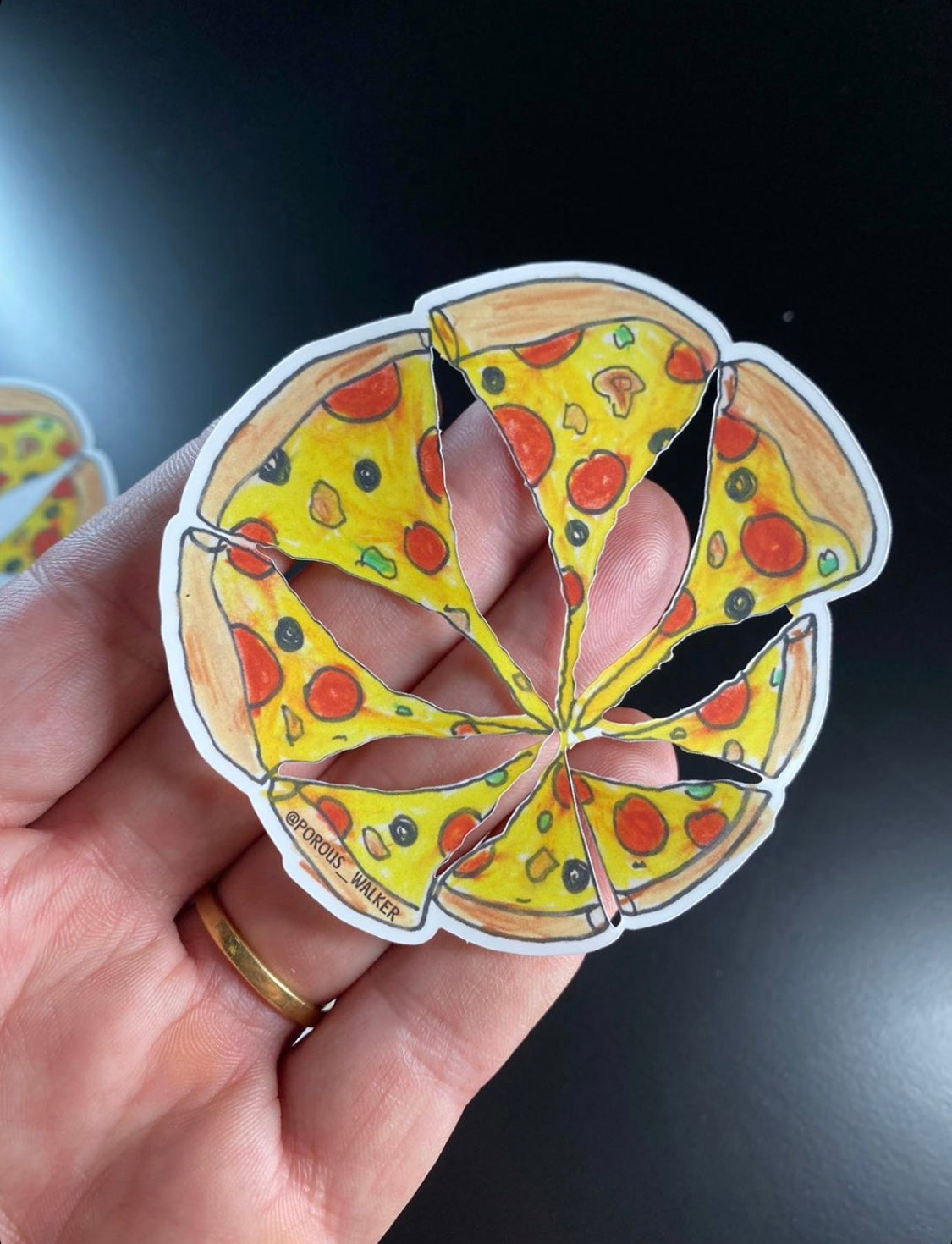 GLOW IN THE DARK PIZZA PIN