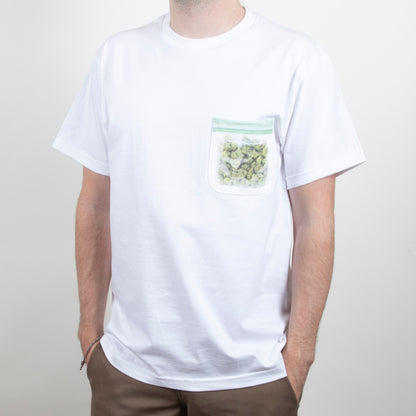 BAG OF BUDS POCKET TEE (WHITE)