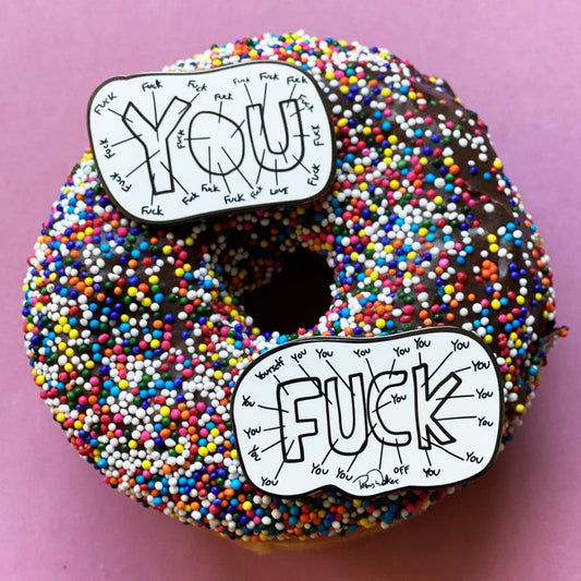 FUCK YOU & YOU FUCK 2 PIN SET