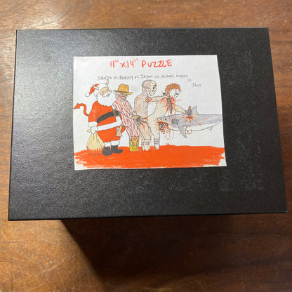 SANTA VS FREDDY VS JASON VS MICHAEL MYERS VS JAWS PUZZLE